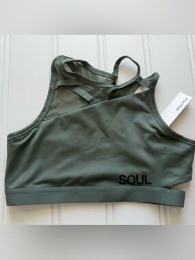 SOULCYCLE Nike Swoosh Rebel Slash Sports Bra Medium NEW 1942